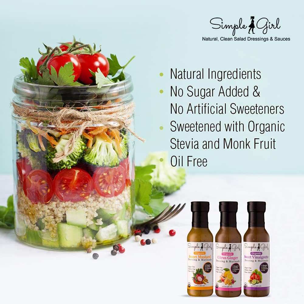 Simple Girl Sweet Mustard bottle adds tang with no sugar