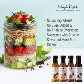 Simple Girl Sweet Mustard Dressing bottle with tangy, low sugar profile.