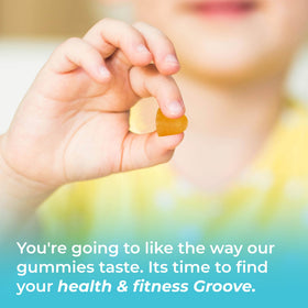 Simple Groove Protein Gummies post-workout snack supporting quick energy.