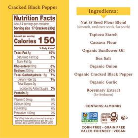 Simple Mills Almond Flour Crackers support plant-based snacking with no artificial ingredients