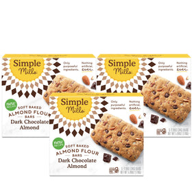 Simple Mills almond flour dark chocolate almond bars box for on-the-go energy
