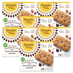 Simple Mills almond flour dark chocolate bar on-the-go snack with gluten-free appeal.