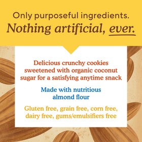Simple Mills cookies on a tray highlight crisp texture for quick snacking