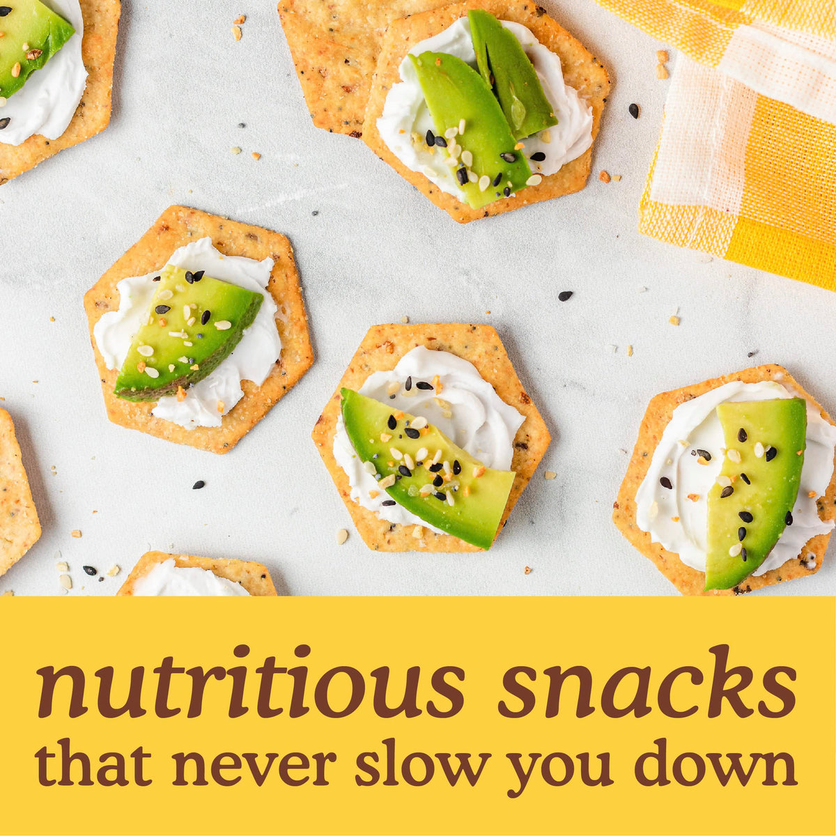 Simple Mills Everything Seed Crackers plated on a board demonstrates versatile snacking for anytime meals.