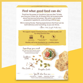 Simple Mills Everything Seed Crackers kept in pantry stand as a convenient, low-calorie option.