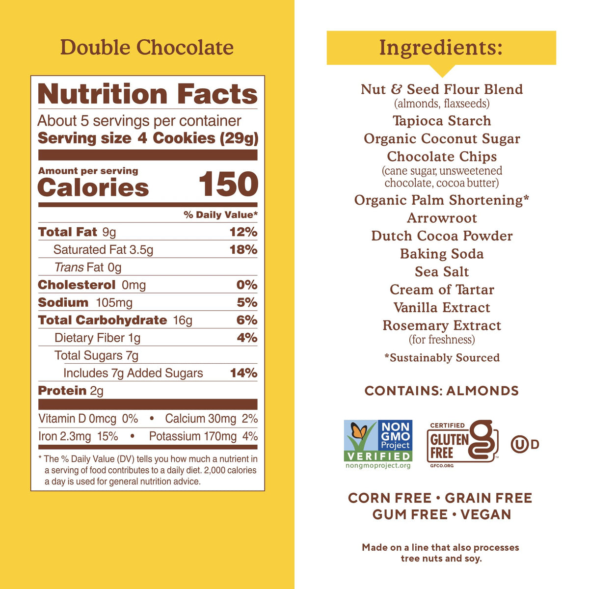 Simple Mills gluten-free label communicates suitability for gluten-conscious diets