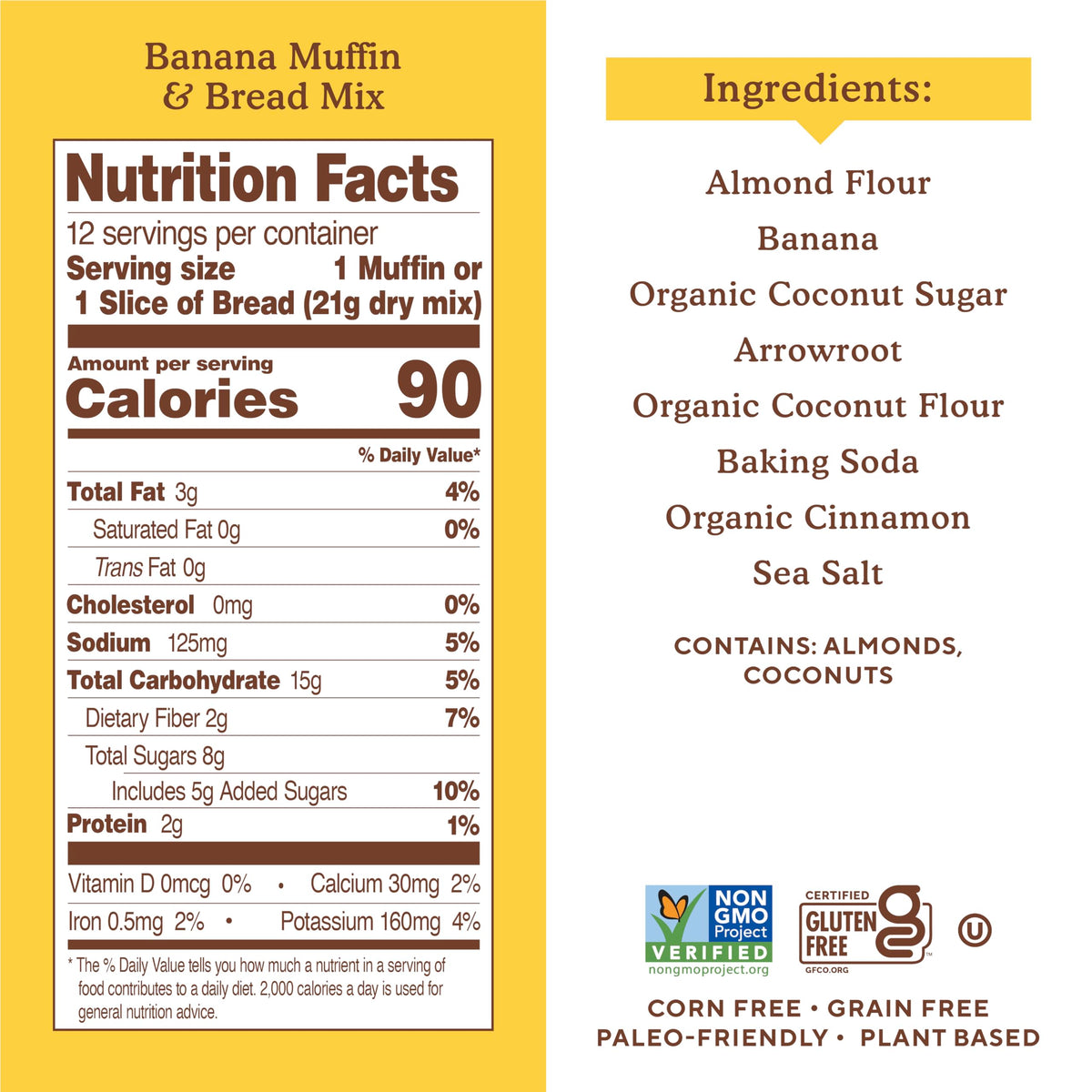 Simple Mills gluten-free non-GMO plant-based baking mix supports clean ingredients