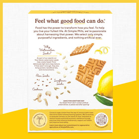 Family enjoying Simple Mills Lemon Seed & Nut Flour Sweet Thins during a casual snack.
