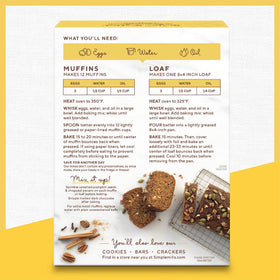 Nothing artificial, ever in Simple Mills pumpkin bread mix packaging