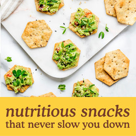 Simple Mills Seed Crackers Original ingredients highlight flax and sunflower seeds for crunchy, nutrient-rich snacking.