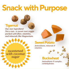 Simple Mills Cocoa Blast coconut sugar sweetness delivers just-right flavor without refined sugar.