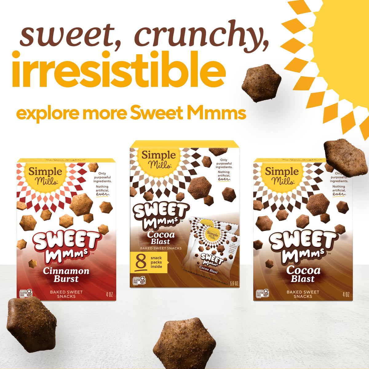 Simple Mills Cocoa Blast bites offer vegan, corn-free, gum-free snacking for the family.