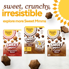Simple Mills Cocoa Blast bites offer vegan, corn-free, gum-free snacking for the family.
