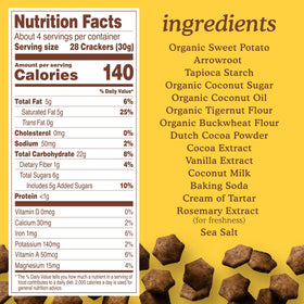 Simple Mills Cocoa Blast packaging signals gluten-free and Non-GMO Project Verified quality.