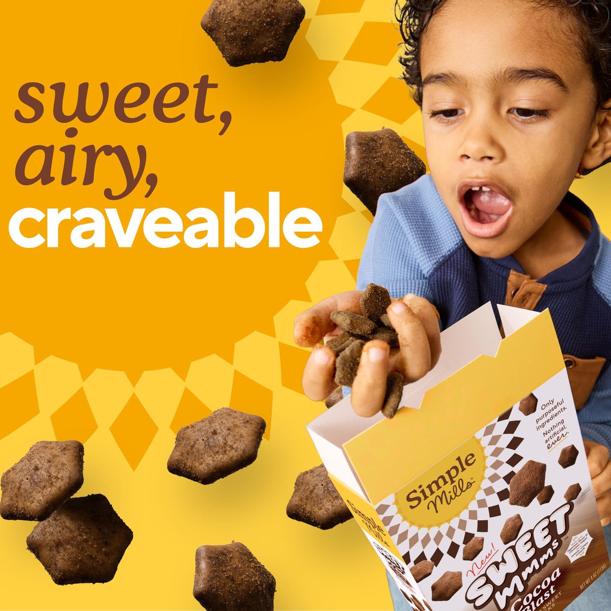 Plate of Cocoa Blast snacks ready for lunchboxes and after school snacking.