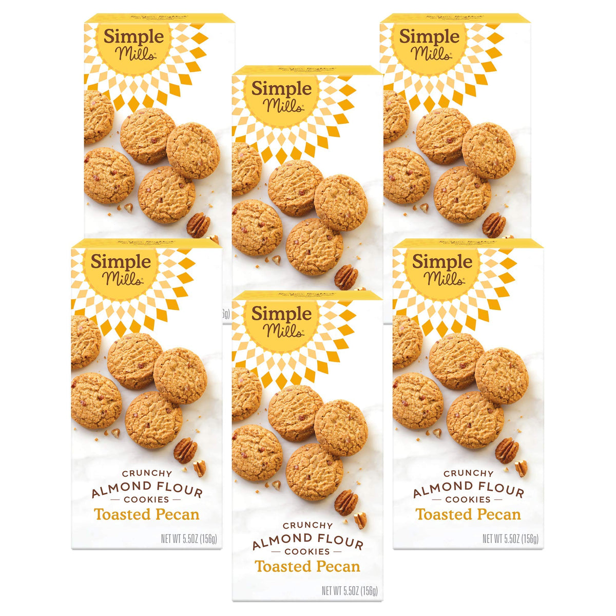 Simple Mills Toasted Pecan Cookies pack, gluten-free snack option
