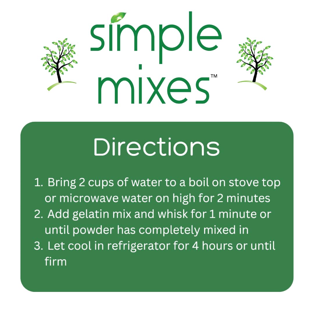 Simple Mixes lime gelatin dessert texture slice shows natural color from safe sources.