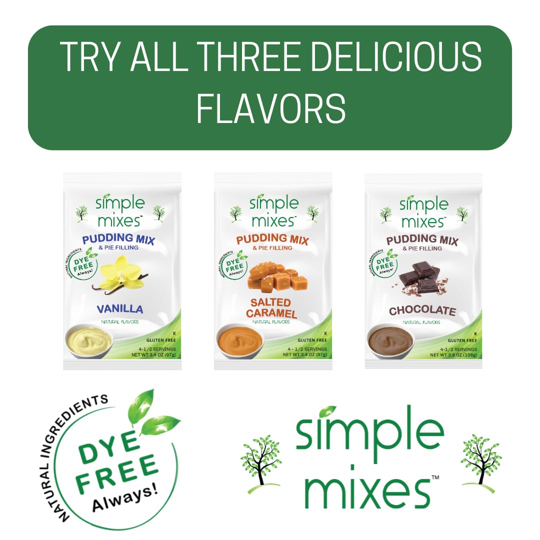 Simple Mixes natural color sources highlight safe, appealing treats.