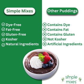 Simple Mixes salted caramel pie filling jar suggests indulgent, natural ingredients.