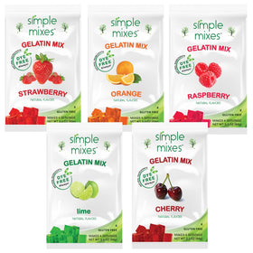Simple Mixes strawberry variety pack with bright gel dessert for family snacks