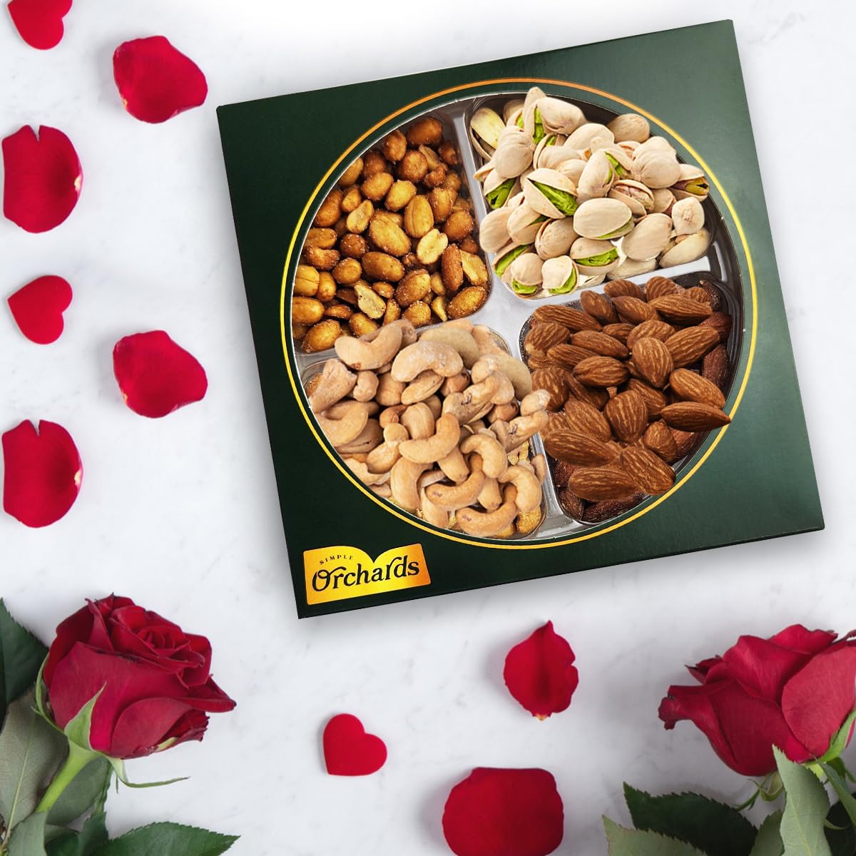 Almonds and roasted cashews from Simple Orchards mixed nuts
