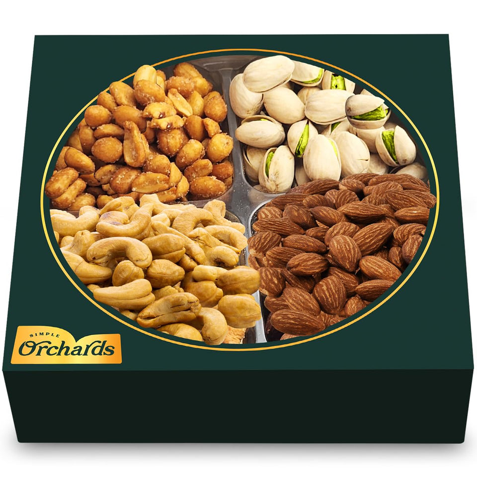 Simple Orchards Fathers Day nuts basket cover with premium assortment