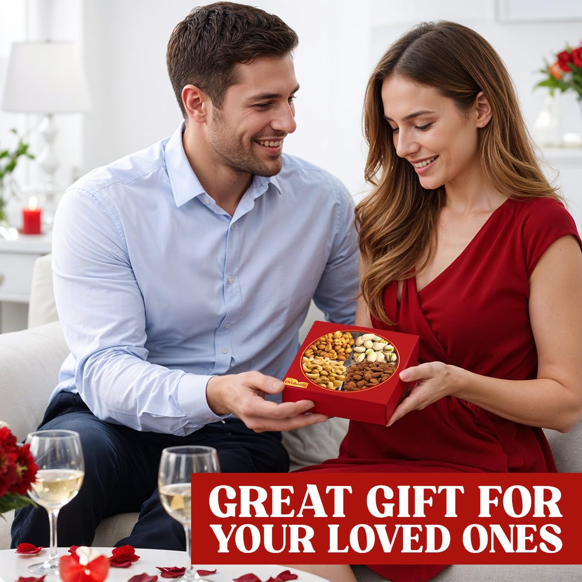 Simple Orchards Mothers Day Nuts Gift Basket honey-kissed peanuts provide gentle sweetness