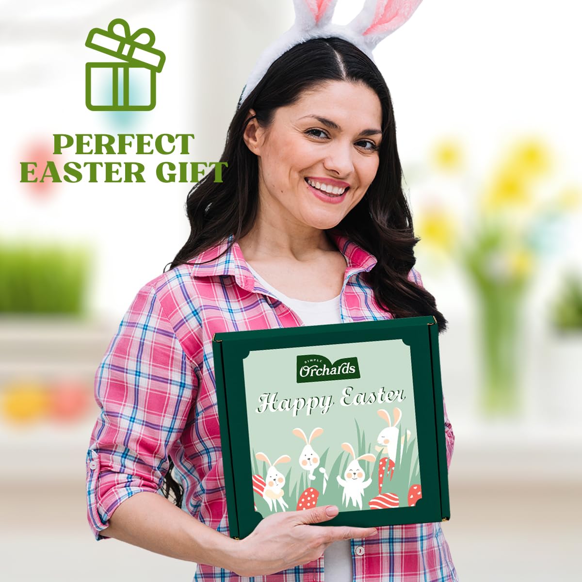 Simple Orchards gift basket box design presents an elegant gifting option.