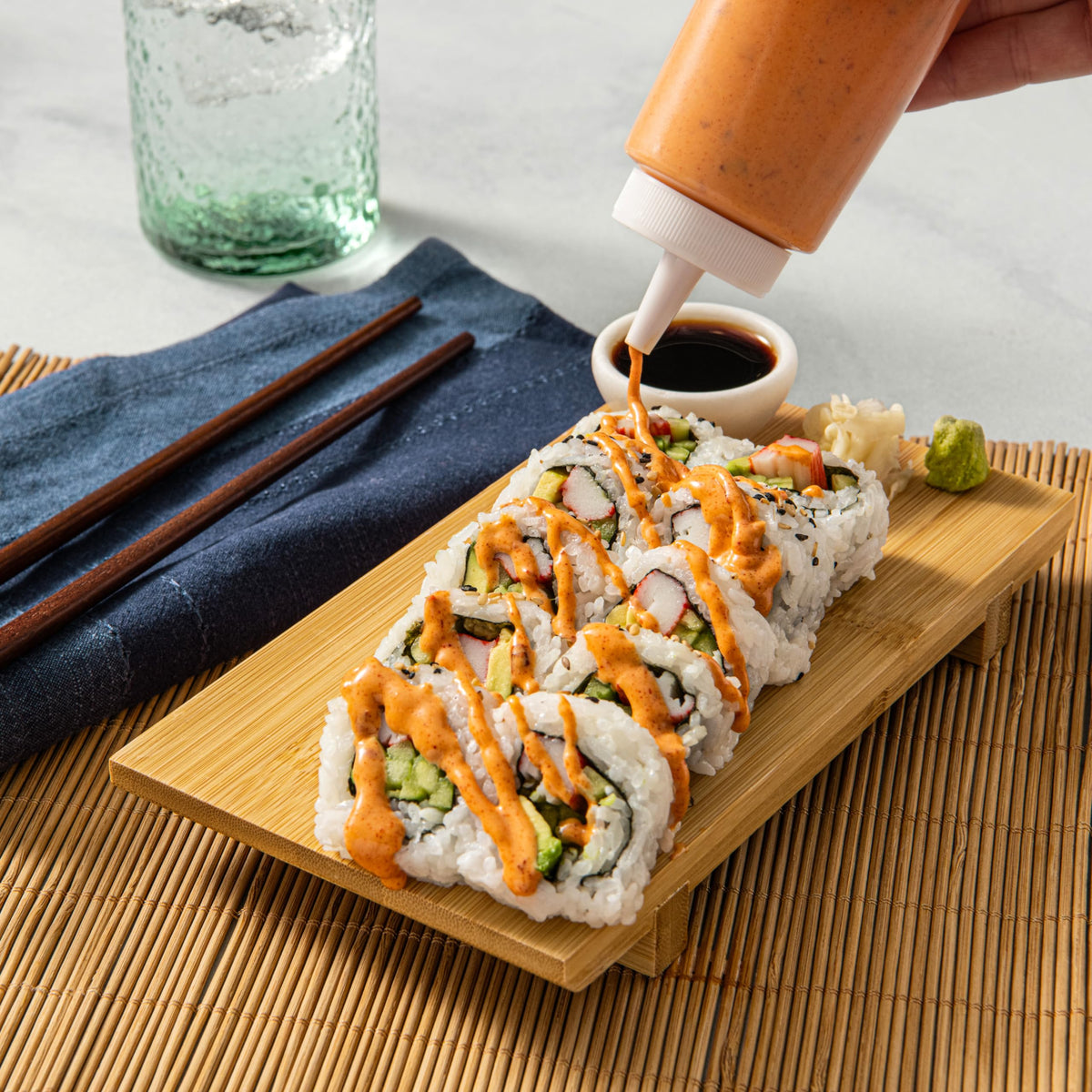 Simply Asia Bang Bang mayo dip creates creamy-spicy wing and veggie sauce