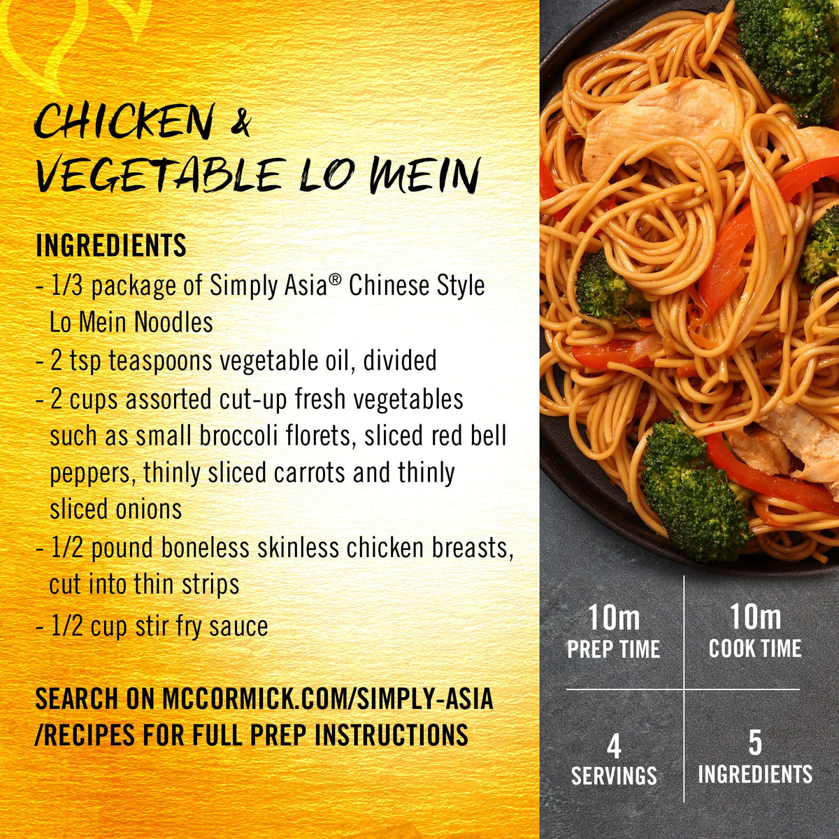 Simply Asia noodles absorbing rich sauce during cooking.