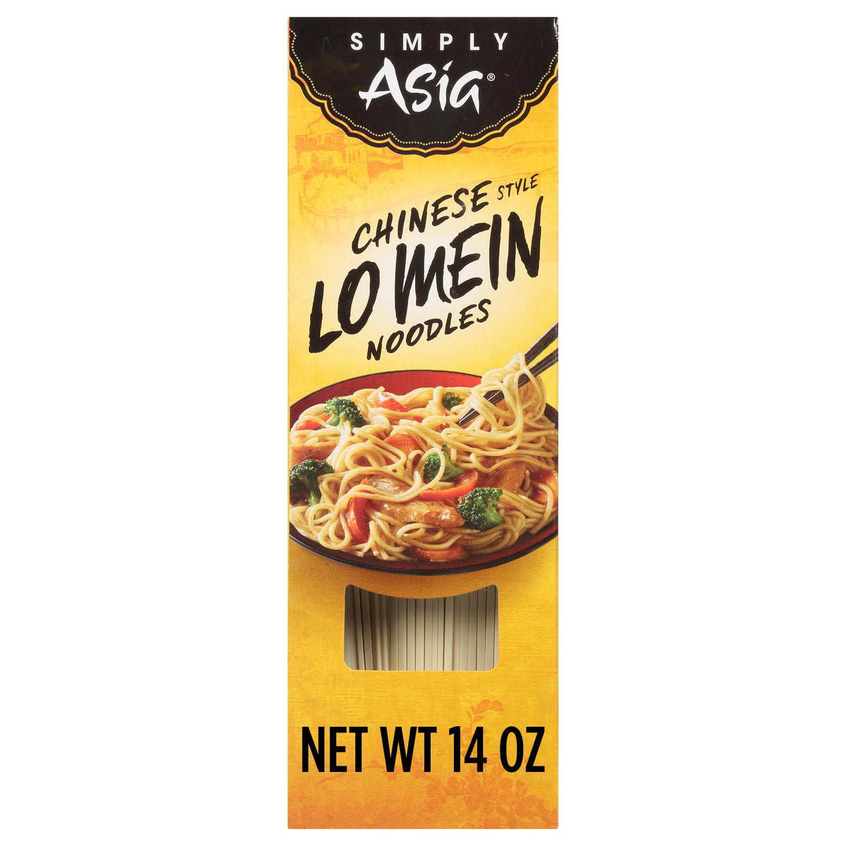 Beef stir-fry with Simply Asia Lo Mein noodles.