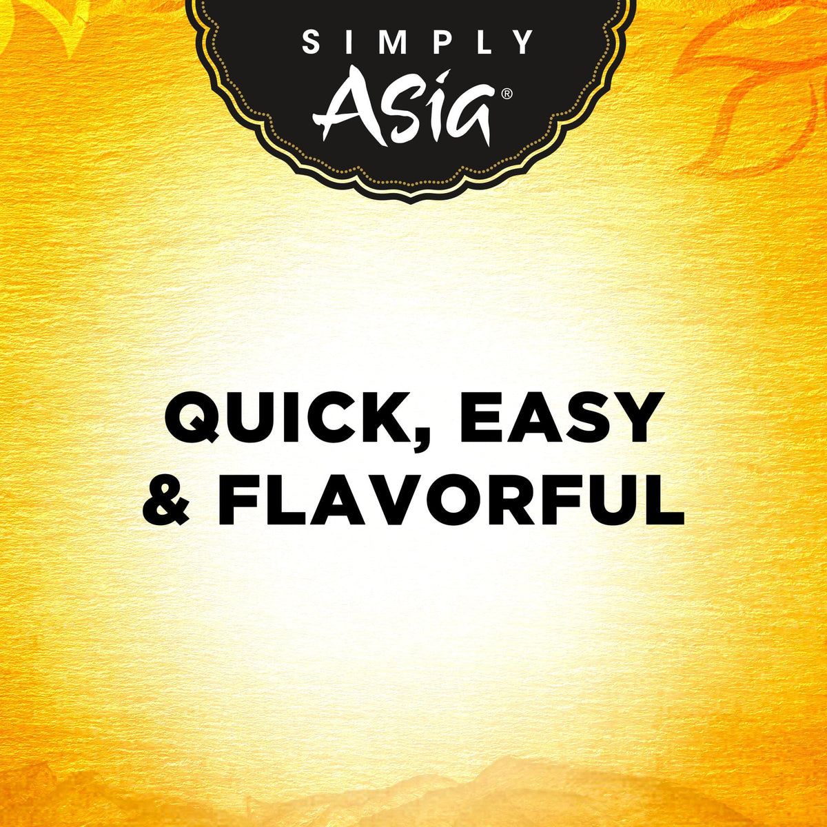 Simply Asia No MSG label on pack highlights clean flavor