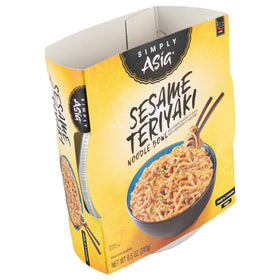 Simply Asia sesame teriyaki noodle bowl ready to eat in minutes.