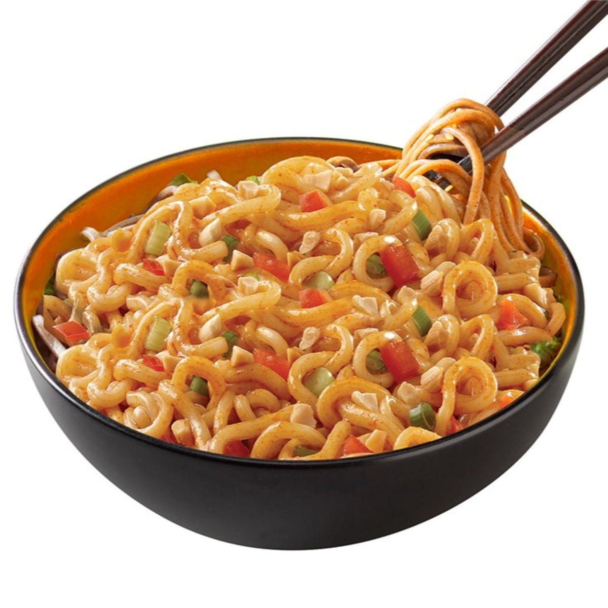 Simply Asia Spicy Kung Pao Noodle Bowl microwave-ready in about 3 minutes