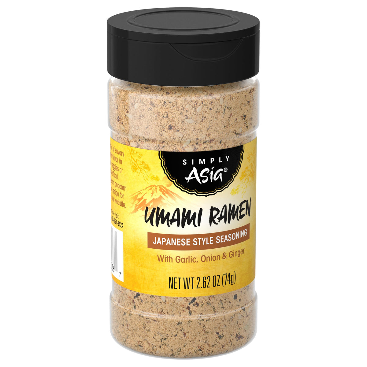 Simply Asia Umami Ramen Seasoning bottle—six-pack for quick ramen and stir-fry flavor.