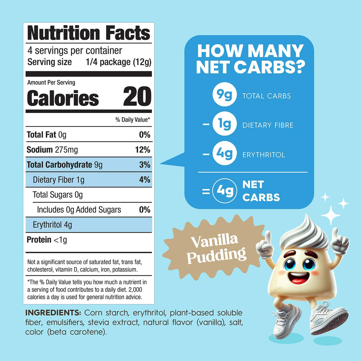 Simply Delish allergen-free pudding packaging for sensitive diets