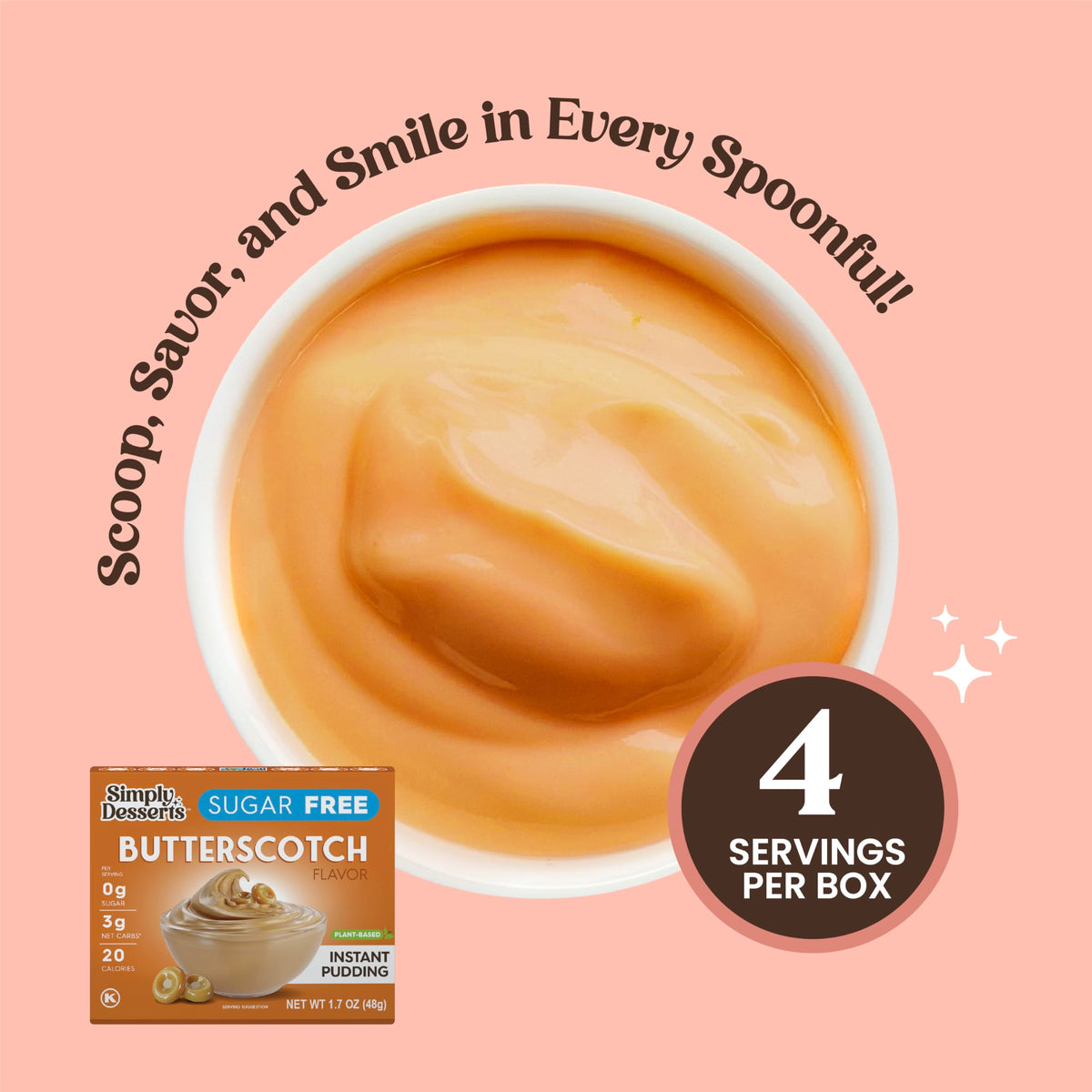 Kosher-certified pudding packaging signaling trusted quality