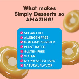 Allergen-free pudding label highlighting peanut and dairy-free appeal