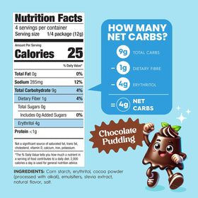 Simply Delish Circle K Kosher Certification label on pudding packaging