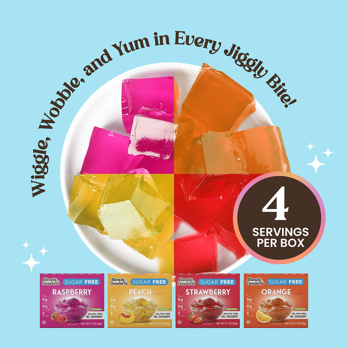 Prepared Raspberry Jel in a bowl offers a sugar-free treat ready to enjoy.