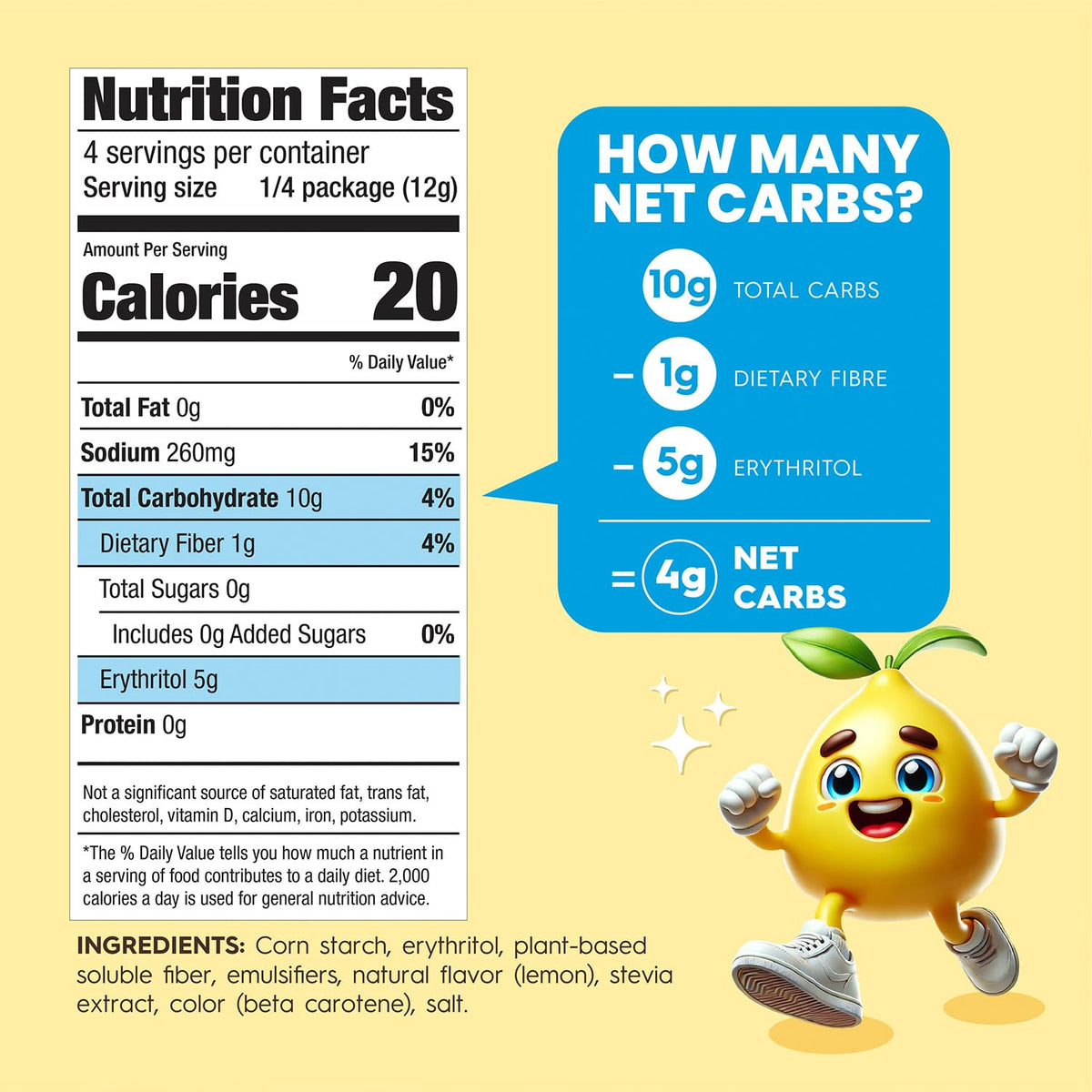 Simply Delish Lemon Pudding packaging highlighting allergen-free, vegan-friendly attributes