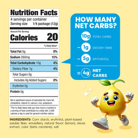 Simply Delish Lemon Pudding packaging highlighting allergen-free, vegan-friendly attributes