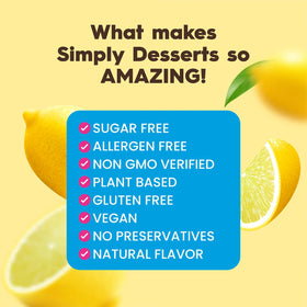 Simply Delish Lemon Pudding bowl with whipped cream topping