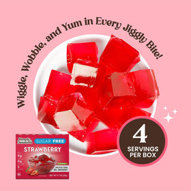 Simply Delish jel ingredients-pack shows non-GMO and allergen-free packaging.