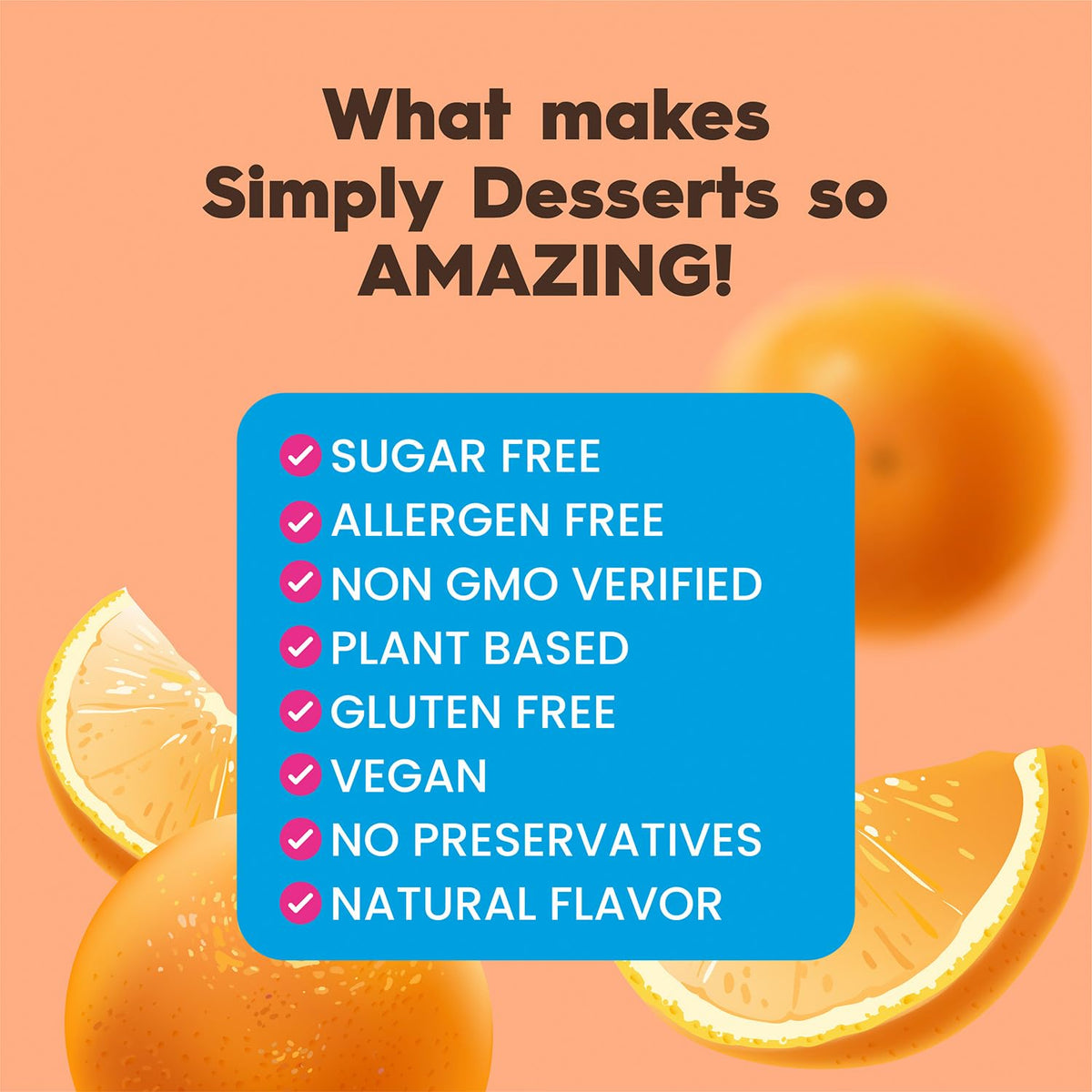 Simply Delish Orange Jel served in a clear glass, a refreshing cold treat.