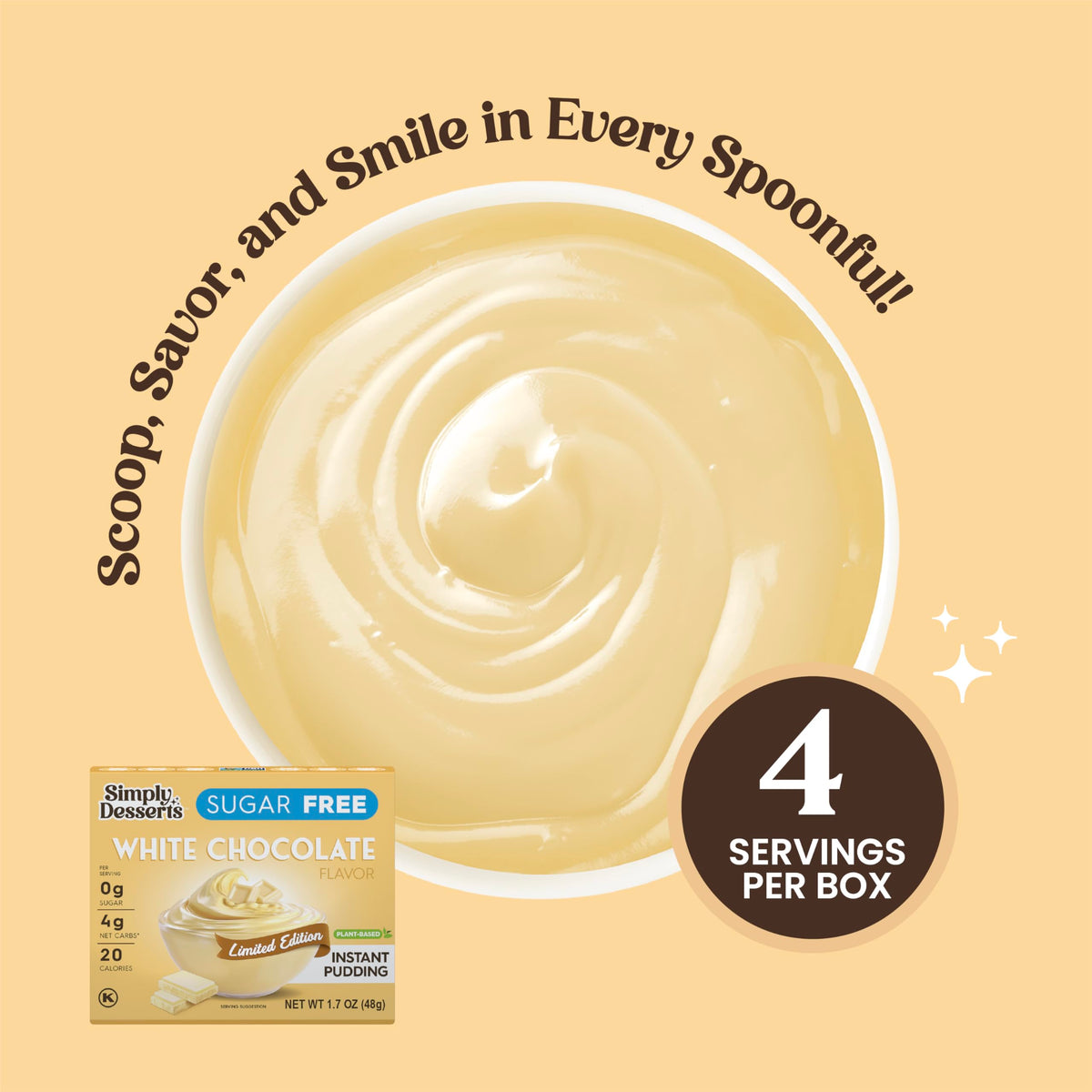 Simply Delish ready-to-eat pudding cup for on-the-go snacking