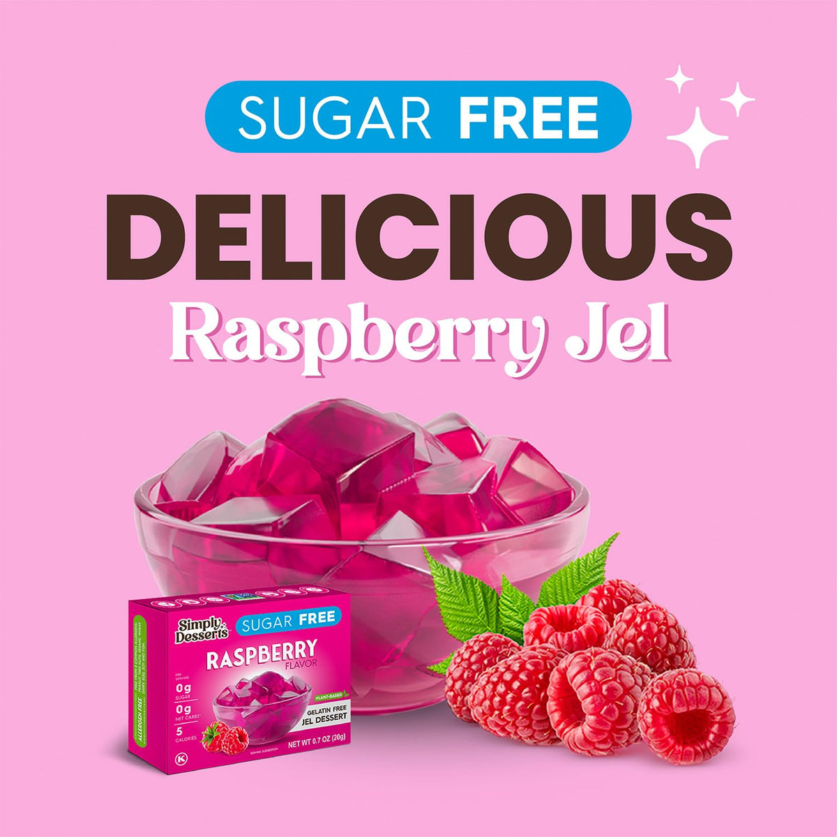 Individual Jel packets prepared for convenient portion-controlled snacking.