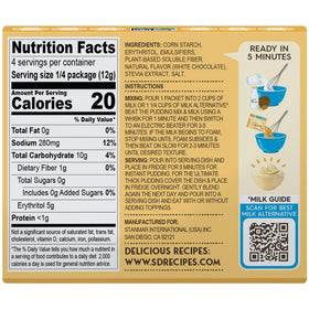 Simply Delish white chocolate pudding mix in milk for a light treat