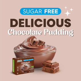 Simply Desserts sugar-free dessert box showing clean ingredients and label