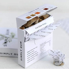 Simply Gum Cinnamon flavor for a warm, spicy chew